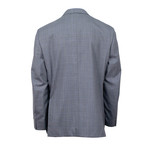 Plaid Wool 2 Button Suit // Light Gray (US: 46S)