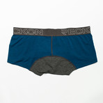 Trunks // Blue + Heather Charcoal Gray (XL)