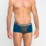 Trunks // Blue + Heather Charcoal Gray (M)