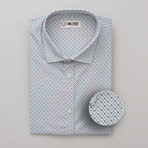 Thompson All-Over Printed Slim Fit Button Up Shirt // Multicolor (L)