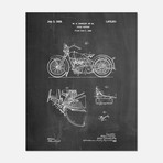 Motorcycle Patent Print // PP0010 (11"W x 14"H)