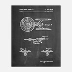 Star Trek Enterprise Patent Print // PP0056 (11"W x 14"H)