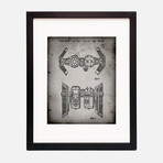 Tie Fighter Ship Patent Print // PP0102 (11"W x 14"H)