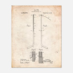 Hockey Stick Patent Print // PP0157 (11"W x 14"H)