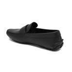 Prada // Men's Saffiano Leather Penny Loafer Shoes // Black (US 7.5)