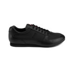 Prada // Leather Low-Top Sneaker Shoes // Black (US 7)