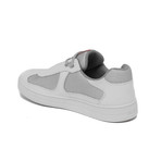 Prada // Men's Leather Mesh Sneaker Shoes // White (US 9.5)