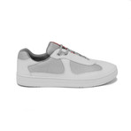 Prada // Men's Leather Mesh Sneaker Shoes // White (US 8)