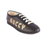 Gucci // Men's GUCCY Falacer Sneaker Shoes // Black + Gold (US 6)