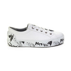 Lanvin // Leather Graffiti-Sole Derby Sneakers // White (US 6)