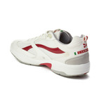 Prada // Leather Low-Top Sneaker Shoes // White (US: 9)