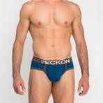 Briefs // Blue + Heather Charcoal Gray (S)