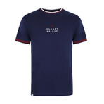 Crown-Tipped T-Shirt // Navy (L)