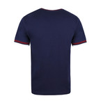 Crown-Tipped T-Shirt // Navy (L)
