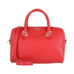 Boxed Shoulder Handbag // Red