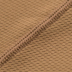 Poly Solid Polo // Light Brown (L)