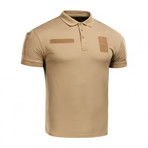 Poly Blend Patch Polo // Light Brown (M)