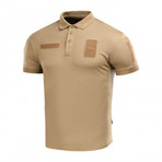 Poly Blend Patch Polo // Light Brown (S)