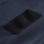 Cotton Blend Patch Polo // Navy (M)