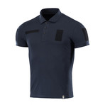 Cotton Blend Patch Polo // Navy (M)