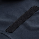 Cotton Blend Patch Polo // Navy (M)