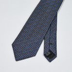 Patterned Silk Tie // Gray + Blue
