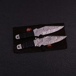 Damascus Throwing Knife Set // 2 Piece Set // HK0309