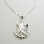 925 Solid Sterling Silver Americas Pride Necklace