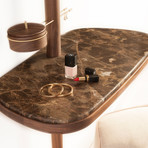 Tocador Table // Walnut + Emperador Marble (Table Only)