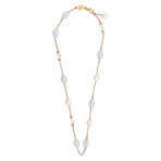 Mimi Milano 18k Rose Gold Multi-Stone Necklace I