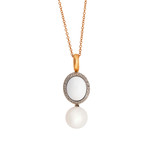 Mimi Milano 18k Two-Tone Gold Multi-Stone Pendant Necklace I