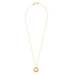 Mimi Milano 18k Rose Gold Violet Cultured Pearl Pendant Necklace I