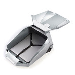 Aluminium Series Backpack + Wall Mount + Back Padding // Silver (Black Straps)