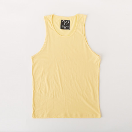 Ultra Soft Sueded Tank Top // Yellow (S)