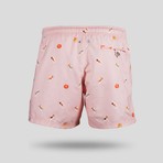 Sea-Bed All Over Swim Short // Pink (XL)