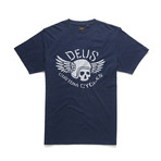 Fly Dirt T-Shirt // Navy Marle (S)