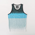 Ultra Soft Sueded Tank Top // Summer Blue Stripe (S)
