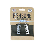 Fish Bone // Stainless Steel + 10' Paracord // 2 Pack (Black)