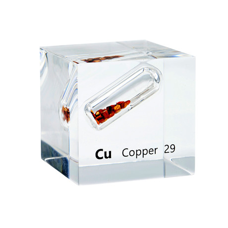 Lucite Cube // Copper