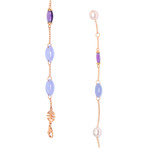 Mimi Milano 18k Rose Gold Multi-Stone Necklace