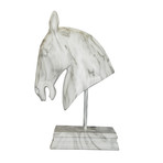 Horse Head Statue // White