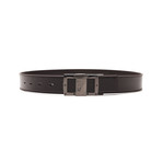 Versace // Medusa Stainless Steel Buckle Smooth Leather Belt // Brown (42)