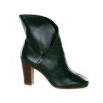 Leather Ankle Boot // Dark Green (Euro: 40)