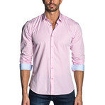 Jared Lang // Long Sleeve Shirt // Pink Gingham (3XL)