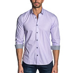 Ethan Check Long Sleeve Shirt // Purple (XL)