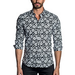 Long Sleeve Shirt // Black Floral (2XL)