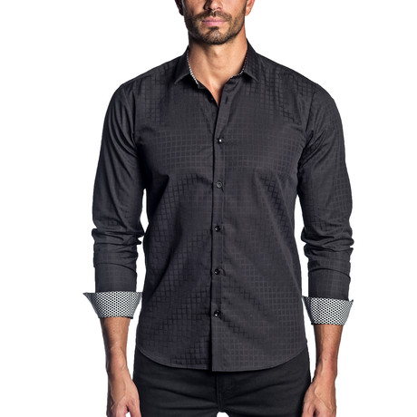 Long Sleeve Shirt // Checkered Black (S)
