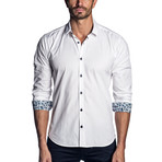 Long Sleeve Shirt // White Damier (S)
