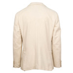 Herringbone Cotton 3 Button Sport Coat // Ivory (US: 52R)