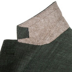 Wool Blend 3 Roll 2 Button Sport Coat V2 // Green (US: 54R)